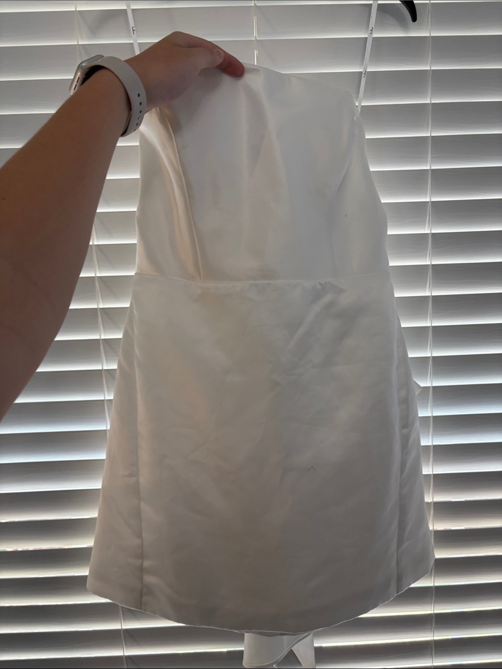 White Strapless Mini dress